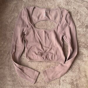 Amazing Lace Mauve Cutout Crop Top